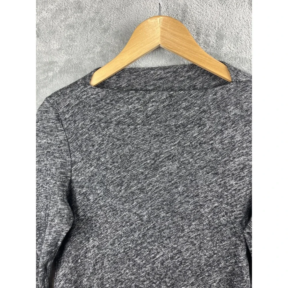 Eileen Fisher‎ Dark Gray Shirt Sweater Organic Cotton Wool Small Medium Bodycon - Picture 2 of 6